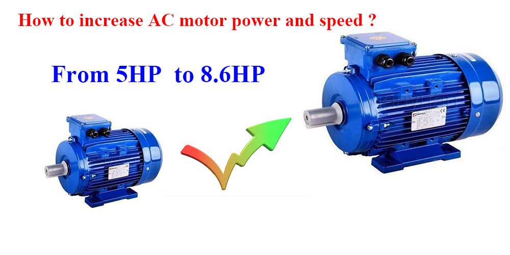 how to increase the speed of an electric motor